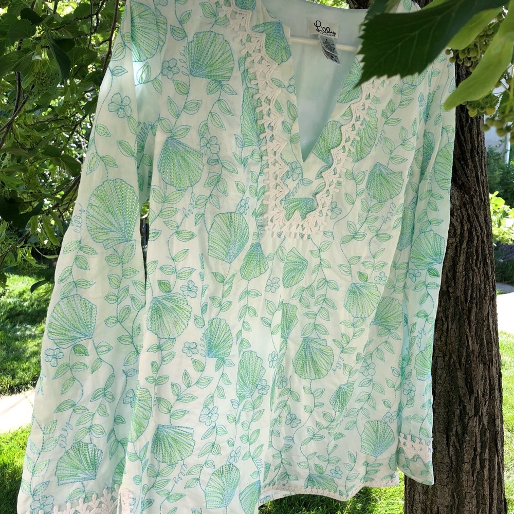 Lilly Pulitzer Designer Embroidered Tunic - Picture 10 of 11